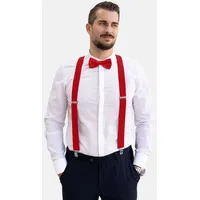 MASSI MORINO Hosenträger-Set in Rot | Gr.: onesize