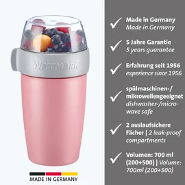 Westmark Speisebehälter rosa 0,7 l