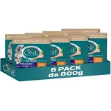 Purina One Bifensis Trockenfutter für Katzen, Sterilcat Hairball, 8 Packungen à 800 g