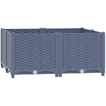 vidaXL Hochbeet 80x80x38 cm Polypropylen