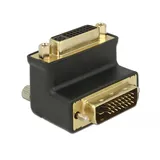 Art-Pol DELOCK Adapter DVI(24+1) - DVI(24+5) Bu/St 90° - Schwarz