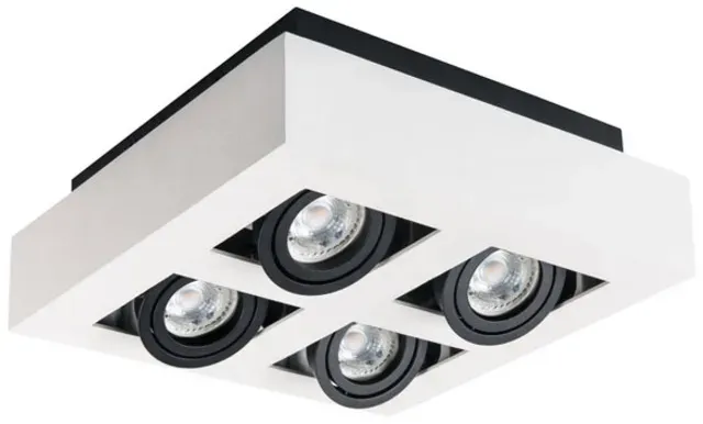 Kanlux weiße Deckenaufbauleuchte STOBI DLP 450-B mit 4 Spots