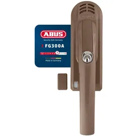 ABUS Abschließbarer Fenstergriff FG300A AL0145 - Fensterknauf mit Alarm gleichschließend - ABUS-Sicherheitslevel 7 - 71896 - braun