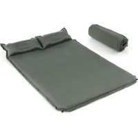 Costway Camping Isomatte Selbstaufblasend, 2 Personen Campingmatte mit Kissen, Ultraleicht, wasserdicht, Luftmatratze Camping Matratze Schlafmatte ...