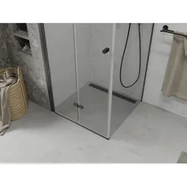 Mexen Lima klappbare Duschkabine 100 x 100 cm, Transparent, Schwarz - 856-100-100-70-00