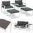 Juskys Bari Set 5-tlg. grau