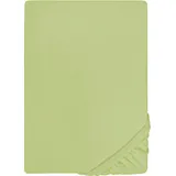 biberna 0077866 Jersey-Elastic 120 x 200 - 130 x 220 cm pistaziengrün