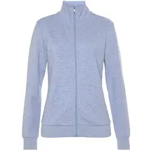 bench. loungewear Sweatjacke Damen hellblau meliert Gr.32/34