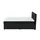 Möbel Kraft Boxspringbett 167 x 104 cm H3 Schwarz