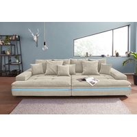 Mr. Couch Big-Sofa »Haiti«, wahlweise mit Kaltschaum (140kg Belastung/Sitz) und AquaClean-Stoff beige