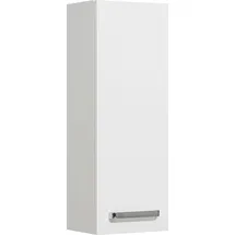 Saphir Hängeschrank SAPHIR "Quickset Wand-Badschrank 25 cm breit mit 1 Tür und 2 Einlegeböden", weiß (weiß glanz), B:25cm H:70cm T:20cm, Holzwerkstoff, Schränke, Hängeschrank, Badezimmer-Hängeschrank inkl. Türdämpfer, Griffe in Chrom Glanz