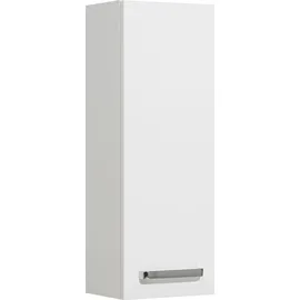 Saphir Hängeschrank SAPHIR "Quickset Wand-Badschrank 25 cm breit mit 1 Tür und 2 Einlegeböden", weiß (weiß glanz), B:25cm H:70cm T:20cm, Holzwerkstoff, Schränke, Hängeschrank, Badezimmer-Hängeschrank inkl. Türdämpfer, Griffe in Chrom Glanz