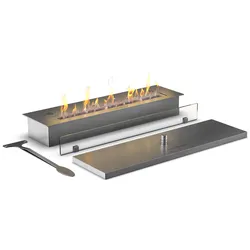 muenkel design safety burner [manueller Ethanol Brenner]: 600 mm - 2x Schutzglas