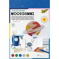 Folia Glitter-Moosgummi II selbstklebend 5 Blatt 20 x 29 cm