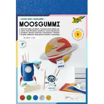 Folia Glitter-Moosgummi II selbstklebend 5 Blatt 20 x 29 cm