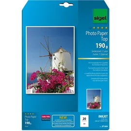 Sigel InkJet Top A4, 190g seidenmatt hochweiß 20 Blatt
