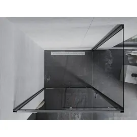 Mexen Apia ausziehbare Duschabtrennung 90 x 70 cm, Transparent, Chrom - 840-090-070-01-00