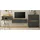 furn.design Wohnwand, Grau, Eiche Wotan, Kunststoff, Nachbildung,Eiche, Uni, Holz Optik, 4 Fächer, 370x122x40 cm, Wohnzimmer, Wohnwände, Anbauwände