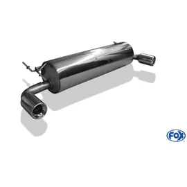 Fox Duplex Sportauspuff Endschalldämpfer für Toyota RAV 4 II 2,0l D-4D 85kW 2,0l
