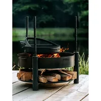 Natur24 Feuerschale Feuerschale Grill Montanax60cm Rohstahl schwarz