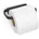 Toilettenpapierhalter Grau Metall 14x4 2x8 6 cm Badezimmer WC Ausstattung Toilettenpapierhalter