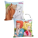 UNITED LABELS Bibi und Tina - Freundschaft Dekokissen 30 x 30 cm Mehrfarbig