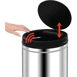 vidaXL Automatischer Sensor-Mülleimer 60 L Edelstahl
