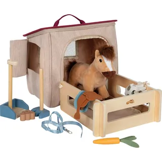 Small Foot Company Small Foot Spielset Pferd mit Stall in der Tasche