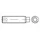 Industrial Quality Supplies Gewindestift DIN 915 M3 x 10 1000 Stück