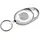 ohne Markename Schlüsselanhänger mit Karabiner und ausziehbarem Schlüsselring / Farbe: weiß - k.A.