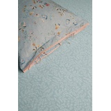 PiP Studio Spannbettlaken Pip Leafy Blue Grey 180X200/220 Blau Grau 96% cotton, 4% lycra, J, Baumwolle, Gummizug: Rundum, (1 Stück), Bettlaken mit Gummizug in 90x200 140x200 180x200 und weitere Größen bunt