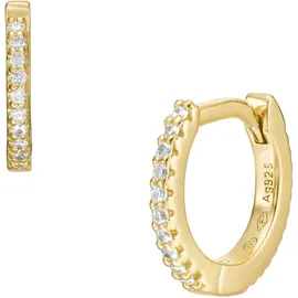 Fossil Creolen Ellis Pavé Glitz gold 925  JFS00630710
