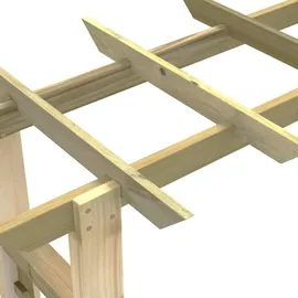 vidaXL Rosenbogen 150 x 60 x 204 cm Holz Imprägniert