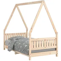 vidaXL Kinderbett 80 x 160 cm Kiefer massiv braun