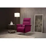 Egoitaliano Sessel »Kelly Designsessel«, drehbar, manuelle Relaxfunktion mit Push-Back-Mechanismus, pink