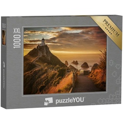 puzzleYOU Puzzle Sonnenaufgang am Nugget Point in Otago, Neuseeland, 1000 Puzzleteile, puzzleYOU-Kollektionen Neuseeland
