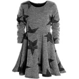 BEZLIT Sweatkleid Mädchen Winter Kleid 20678 (1-tlg) schwingender Rock grau 98