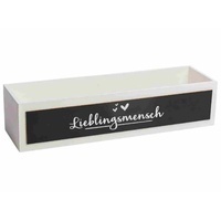 Freese nature trends Holz-Kiste "Lieblingsmensch" Weiß 25 x 13