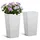 Vevor Pflanztopf 30 x 30 x 58 cm Weiß