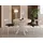 WFL GROUP Runder Ausziehtisch 90-190 x 77 cm Hellbraun