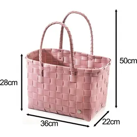 Kobolo Einkaufstasche geflochten rosa XXL