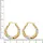 FIRETTI Paar Creolen »Schmuck Geschenk Gold 375 Ohrschmuck Ohrringe Tricolor«, 19426214-0 gelbgoldfarben-roségoldfarben-weißgoldfarben