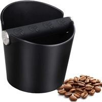 Abklopfbehälter für Siebträger, Espresso Abklopfbehälter Knock Box für Kaffeesatz mit Abnehmbarer Geräuschabsorbierender Schlagstange, Kaffeesatz Abschlagbehälter für dein Kaffee Zubehör