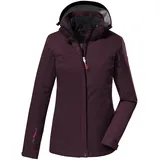 KILLTEC Damen Funktionsjacke/Outdoorjacke mit abzippbarer Kapuze KOS 133 WMN JCKT, weintraube 38