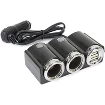 PNI Auto-Zigarettenanzünder-Splitter PNI Lighter 20 12V/24V 2 Ausgänge, 2 x USB, LED-Anzeige