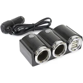 PNI Auto-Zigarettenanzünder-Splitter PNI Lighter 20 12V/24V 2 Ausgänge, 2 x USB, LED-Anzeige