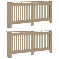VidaXL Heizkörperabdeckung 2 pcs Braun 172 x 19 x