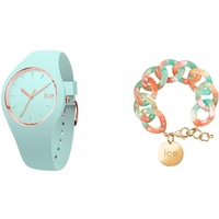 Ice - Jewellery - Chain Bracelet - Turquoise Nude + Ice Glam Pastel - Aqua - Small - 3H