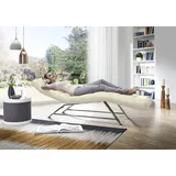 W.Schillig Relaxliege daily dreams Leder/Polyester 75 x 91 x 170 cm Beige mit Kissen