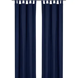 WECKBRODT Sento Vorhang Schlaufen 125 x 160 cm dunkelblau